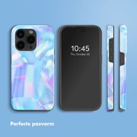 Selencia Vivid Tough Backcover met MagSafe iPhone 15 Pro Max - Holographic Blue Dream