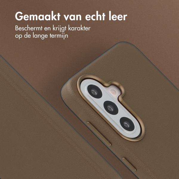 Accezz MagSafe Leather Backcover Samsung Galaxy A57 (5G) - Coffee Brown