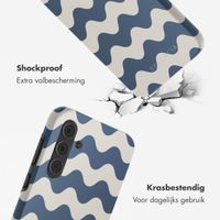 Selencia Vivid Tough Backcover Samsung Galaxy A55 - Wave Vibes Classic Blue