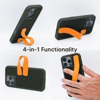 Callbuddy Hoesje met Strap Apple iPhone 16 Pro Max - Camo Orange