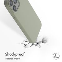 Accezz Liquid Silicone Back Cover with MagSafe Apple iPhone 13 Pro Max - Cooper Green