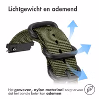 imoshion Rugged Nylon bandje  - Universeel 20 mm aansluiting - Groen