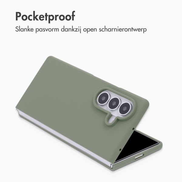 Accezz Liquid Silicone Backcover met MagSafe Samsung Galaxy Z Fold 8 Ultra - Cooper Green