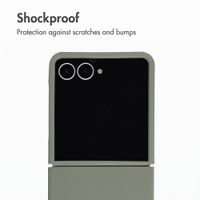 Accezz Liquid Silicone Case Samsung Galaxy Z Flip 8 - Cooper Green