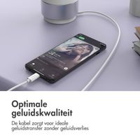 imoshion AUX adapter - USB-C naar 3,5 mm / Jack audio adapter - USB-C male to AUX female - Wit