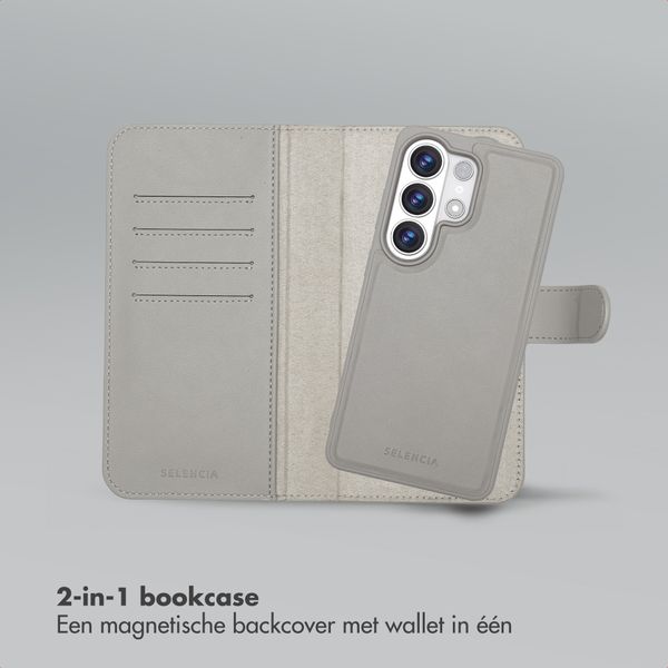Selencia Olyn Uitneembare Bookcase met MagSafe Samsung Galaxy S26 Ultra - Grijs