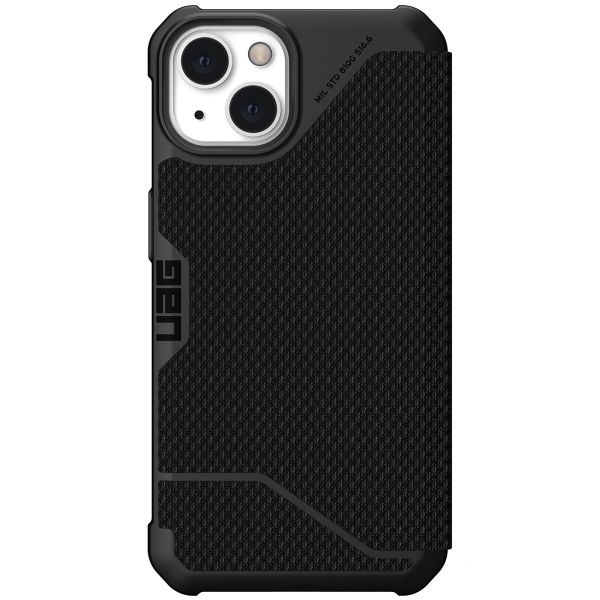 UAG Metropolis Bookcase iPhone 13 - Kevlar Black