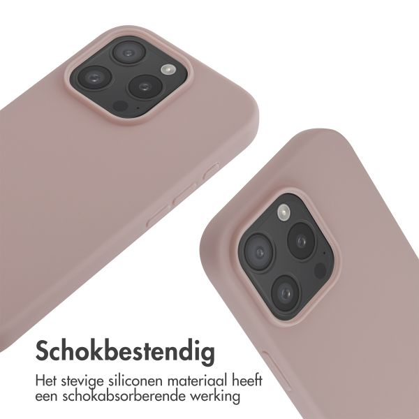 imoshion Siliconen hoesje met koord iPhone 16 Pro - Sand Pink