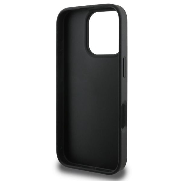 Guess Bottom Stripe 4G Backcover iPhone 16 Pro - Grijs