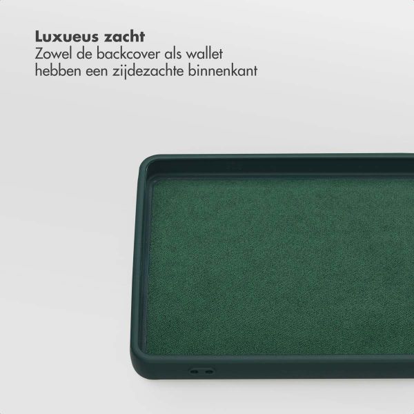 Selencia Olyn Uitneembare Bookcase met MagSafe Samsung Galaxy S25 Ultra - Groen