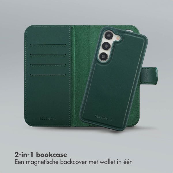 Selencia Olyn Uitneembare Bookcase met MagSafe Samsung Galaxy S23 - Groen
