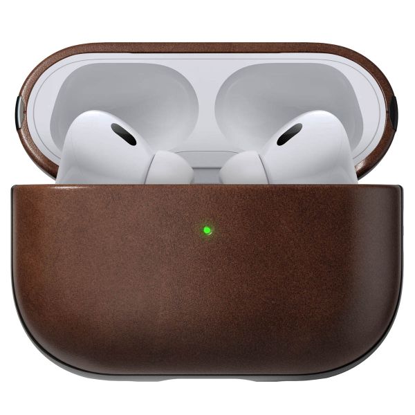 Nomad Horween Leather Case Apple AirPods Pro 2 - Rustic Brown