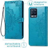 imoshion Mandala Bookcase Realme 8 (Pro) - Turquoise