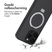 Accezz Ring Stand Backcover met MagSafe Apple iPhone 15 Pro Max - Zwart