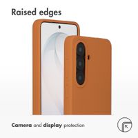 Accezz Liquid Silicone Back Cover with MagSafe Samsung Galaxy S26 - Orange