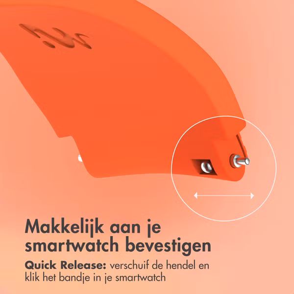 imoshion Flexibel Siliconen bandje - Universeel 20 mm aansluiting - Oranje