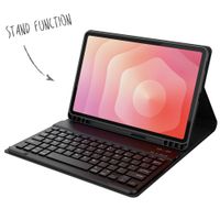 Accezz Bluetooth Keyboard Bookcase Samsung Galaxy Tab S11 - QWERTY - Zwart