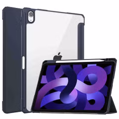 imoshion Trifold Hardcase Bookcase Apple iPad Air 11 inch (2025) M3 / (2024) M2 / Air 5 (2022) / Air 4 (2020) - Donkerblauw