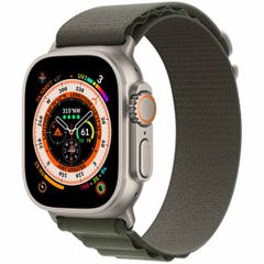 Apple Alpine Loop Band Apple Watch Series 1-10 / SE / Ultra (2) - 42/44/45/46/49 mm - Maat M - Groen