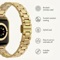Selencia Slim Steel Link Band Apple Watch | 38/40/41/42 mm - Gold