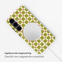 Selencia Vivid Backcover met MagSafe Samsung Galaxy S24 - Check This Olive