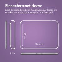 imoshion Laptop hoes 14 inch - Laptopsleeve met vak - Lavender Lilac