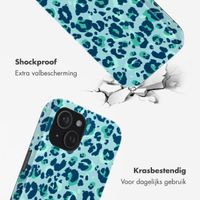 Selencia Vivid Tough Backcover met MagSafe iPhone 15 - Wild Spots Light Blue