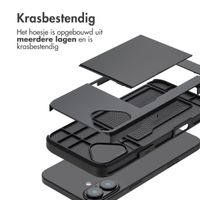 imoshion Backcover met pasjeshouder Apple iPhone 16 Plus - Zwart
