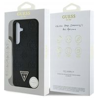 Guess 4G Logo Triangle Strass Backcover Samsung Galaxy S25 - Zwart