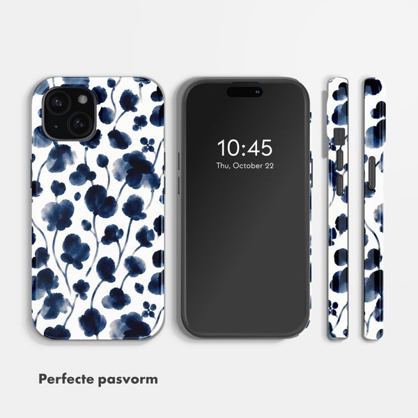 Selencia Vivid Backcover met MagSafe Apple iPhone 15 - Midnight Blossom