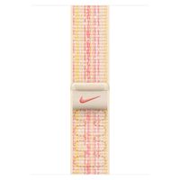 Apple Nike Sport Loop Band Apple Watch Series 1 t/m 10 / SE / Ultra (2) (44/45/46/49 mm) - Starlight/Pink