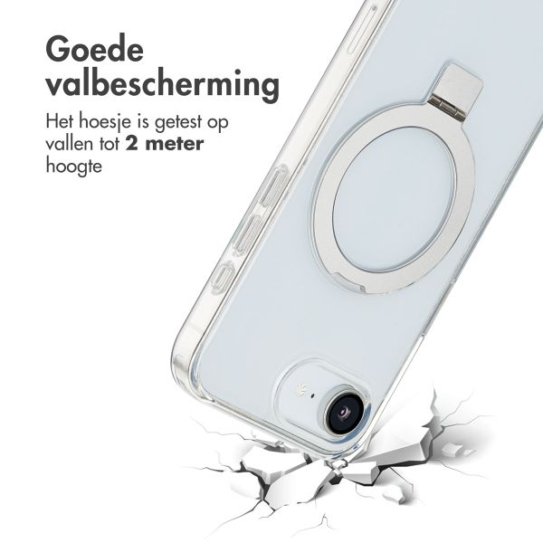 Accezz Ring Stand Backcover met MagSafe Apple iPhone 16e - Transparant