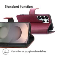 imoshion Luxury Bookcase Samsung Galaxy S26 Ultra - Bordeaux