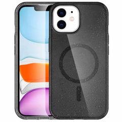 imoshion Sparkle Backcover met MagSafe Apple iPhone 12 (Pro) - Glitter Zwart
