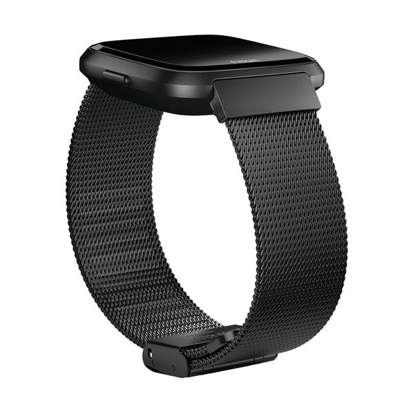 Fitbit Metal Mesh band Fitbit Versa / Versa 2 / Versa Lite - Zwart