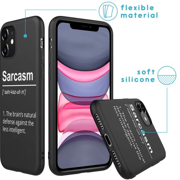 imoshion Design hoesje iPhone 11 - Quote - Zwart