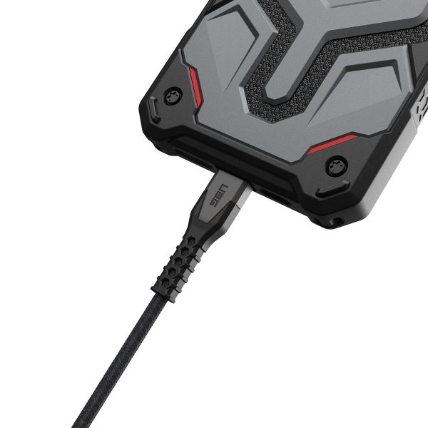 UAG Kevlar® Core USB-C naar Lightning oplaadkabel - 1,5 meter - Zwart / Grijs