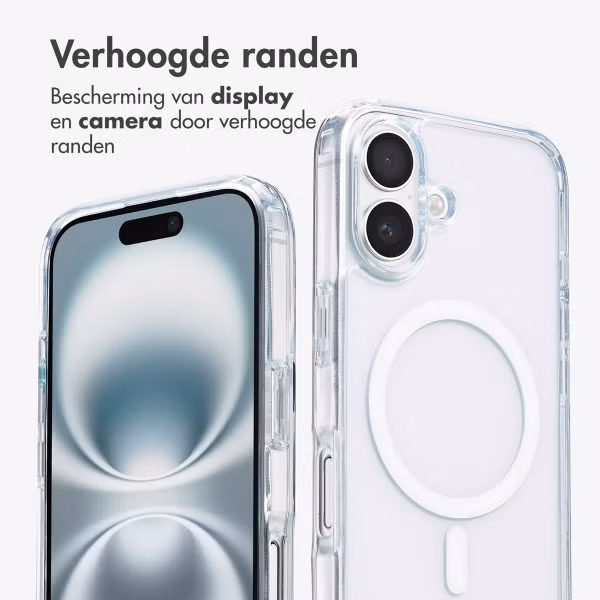 imoshion MagSafe Backcover met afneembaar koord Apple iPhone 16 - Transparant