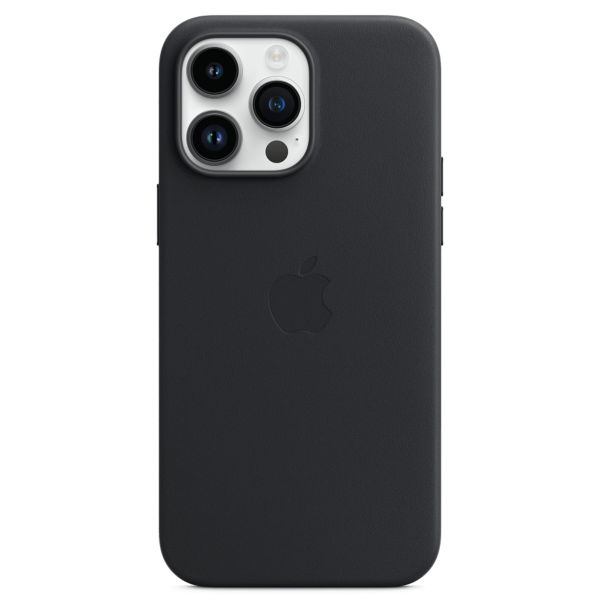 Apple Leather Back Cover with MagSafe Apple iPhone 14 Pro Max - Midnight