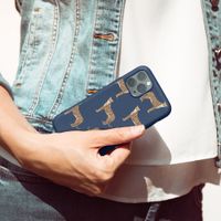 imoshion Design hoesje Huawei P30 Lite - Luipaard - Blauw