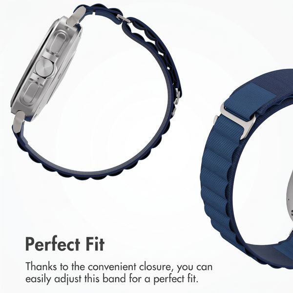 Accezz Nylon Alpine Band Samsung Galaxy Watch Ultra 2 (2026) / Ultra (2024/2025) - Dark Blue