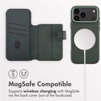 Accezz 2-in-1 Leather Bookcase with MagSafe Apple iPhone 18 Pro Max / 17 Pro Max - Cedar Green