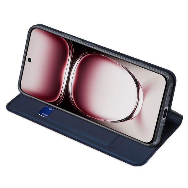 Dux Ducis Slim Softcase Bookcase Oppo Reno 12 Pro - Donkerblauw