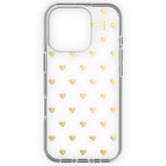 iDeal of Sweden Clear Case iPhone 16 Pro - Golden Hearts