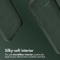 Accezz Leather Back Cover with MagSafe Apple iPhone 14 - Cedar Green