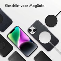 Accezz MagSafe Leather Backcover Apple iPhone 14 - Onyx Black