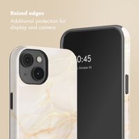 Selencia Vivid Back Cover Apple iPhone 14 - Golden Beige Marble