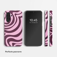 Selencia Vivid Backcover Samsung Galaxy A36 / A56 - Wavy Swirl Pink Plum