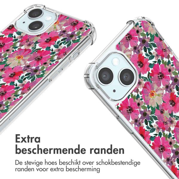 imoshion Design hoesje met koord Apple iPhone 15 - Flower Water