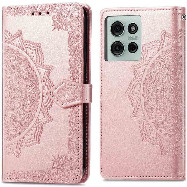 imoshion Mandala Bookcase Motorola Moto G75 5G - Rosé Goud